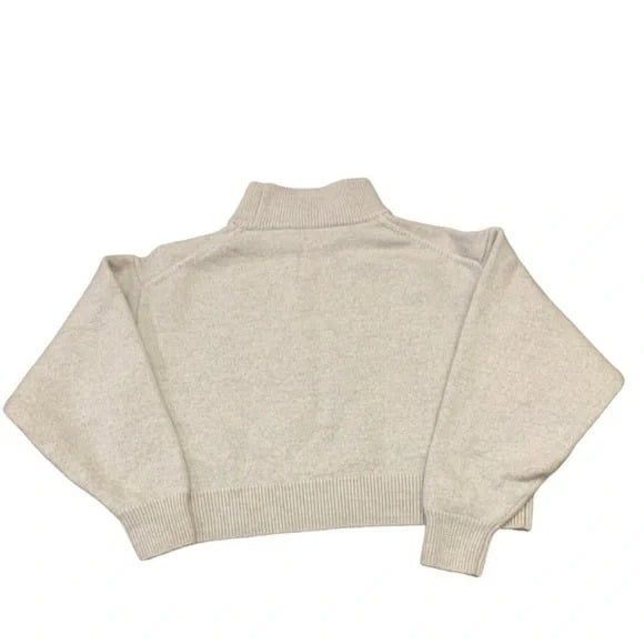 Aritzia Wilfred Free Harper Cropped Wool Sweater Mockneck Wool Sweater Sz M/L - Picture 8 of 15
